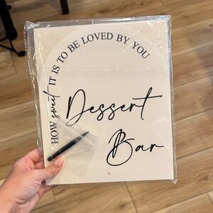 ⭐️2/$5 Wedding Dessert Bar Sign